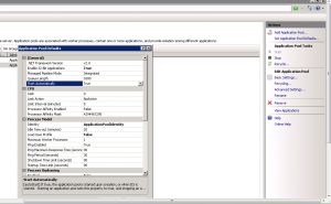 Platespin install - Application Pool Defaults - 32bit mode