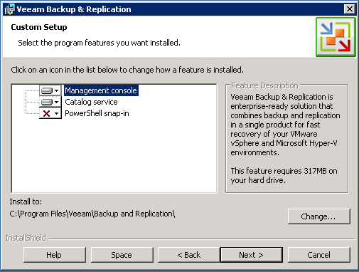 Veeam Installation Step 7